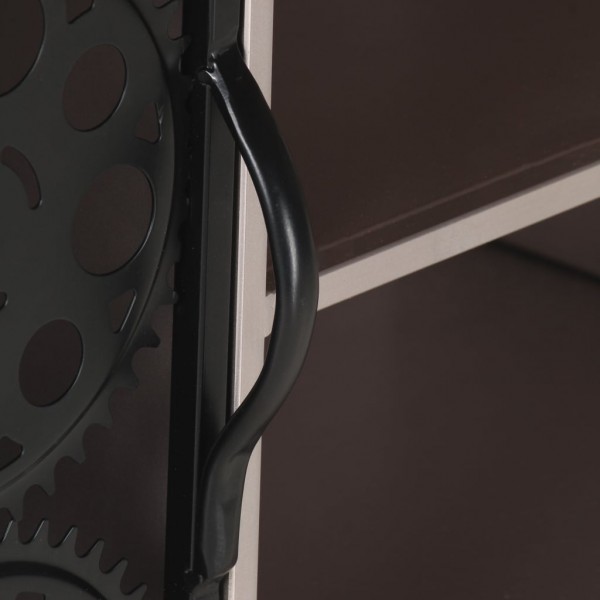 Mueble para TV de madera de mango rugosa 120x30x40 cm M 3