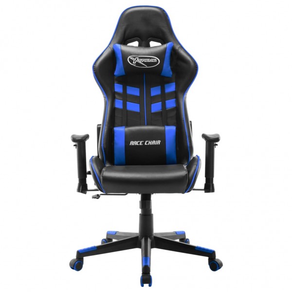 Cadeira de gaming couro artificial preto e azul M 2