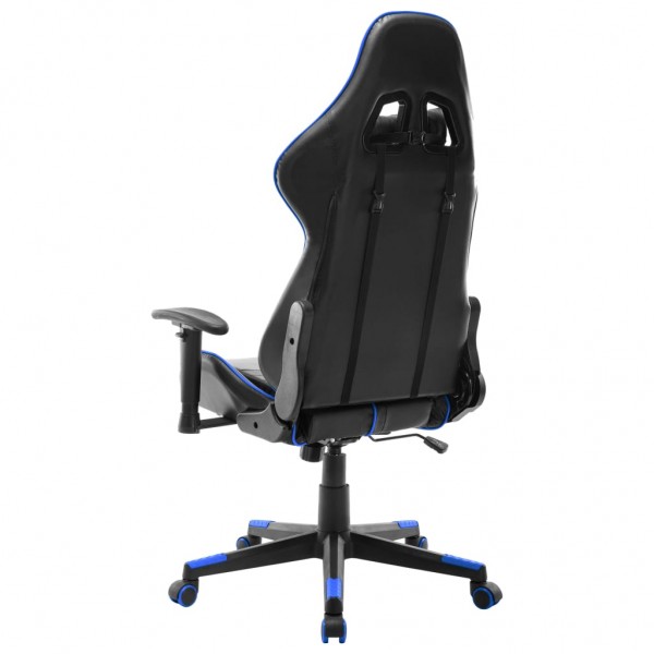 Cadeira de gaming couro artificial preto e azul M 4