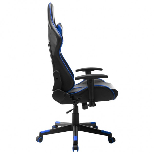 Cadeira de gaming couro artificial preto e azul M 5