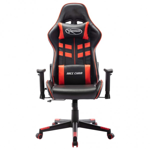 Cadeira de gaming couro artificial preto e vermelho M 2