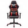 Cadeira de gaming couro artificial preto e vermelho 2