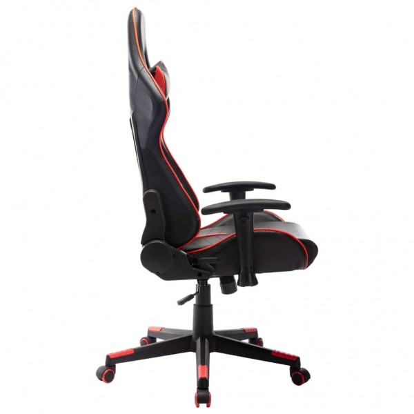Cadeira de gaming couro artificial preto e vermelho M 3