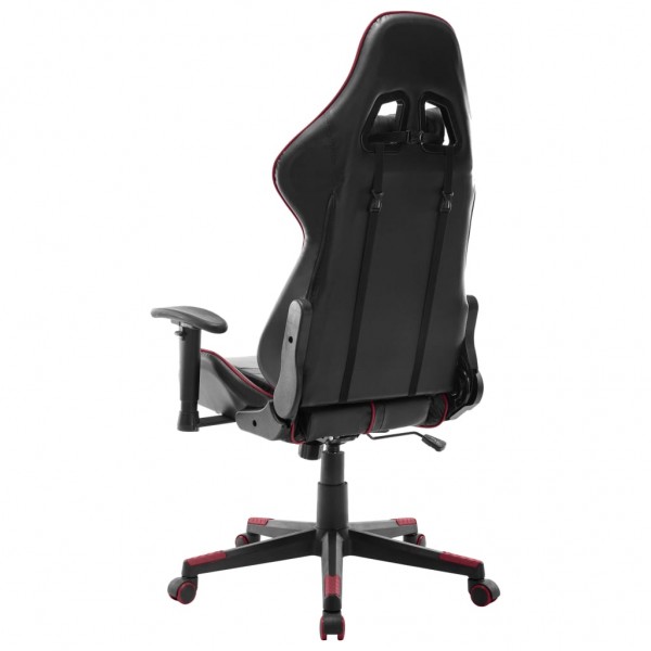 Cadeira de gaming couro artificial preto e vermelho tinto M 4