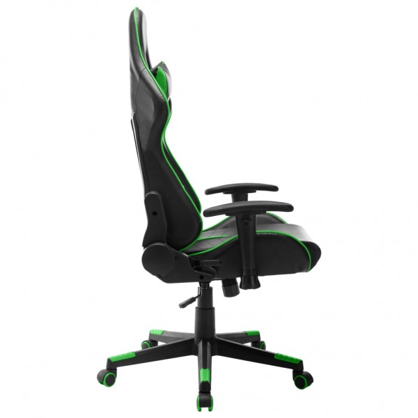 Cadeira de gaming couro artificial preto e verde M 3