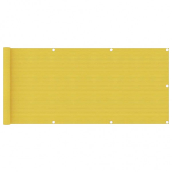 Toldo para balcón HDPE amarillo 75x400 cm D