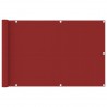 Toldo para balcón HDPE rojo 90x400 cm 1