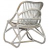 Silla de ratán lino gris 4