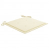 Almofadões p/ cadeiras jardim 2pcs 40x40x4 cm oxford cor creme 3