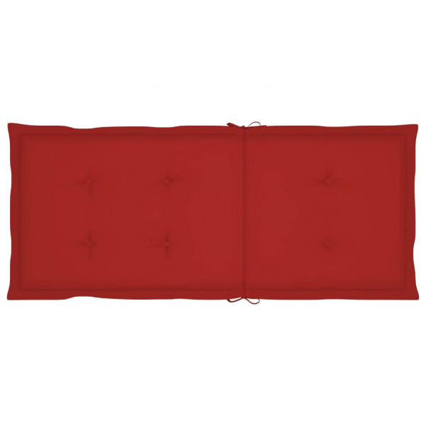 Almofadões para cadeiras altas de jardim 6 pcs tecido vermelho M 4