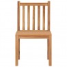 Silla de jardín 2 unidades madera maciza de teca 3