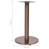 Toalha de mesa de aço inoxidável banhado a ouro Ø45x72 cm 5
