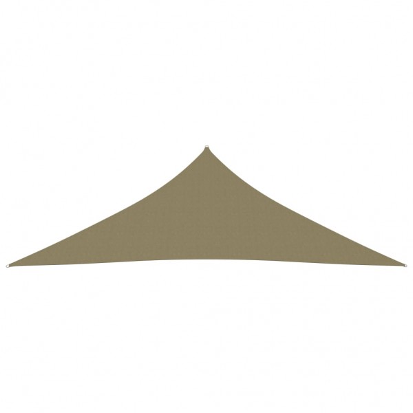 Toldo de vela triangular de tela oxford beige 5x5x6 m M 3