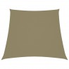 Toldo de vela trapezoidal de tela oxford beige 2/4x3 m 1