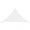 Toldo de vela triangular de tela oxford blanco 4x4x5.8 m 1
