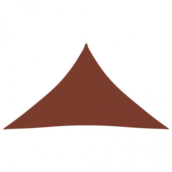 Toldo de vela triangular de tela oxford terracota 5x5x6 m D