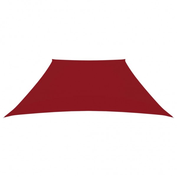 Toldo de vela trapezoidal de tela oxford rojo 2/4x3 m M 3