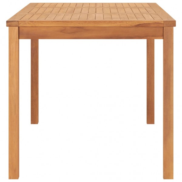 Mesa de comedor de jardín madera maciza de teca 160x80x77 cm M 3