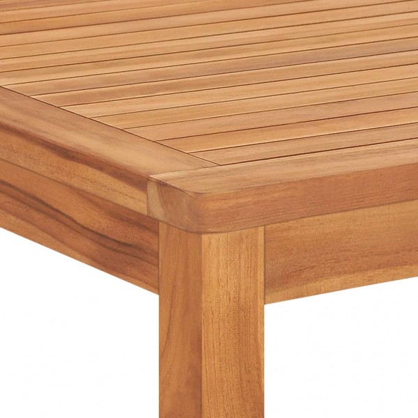 Mesa de comedor de jardín madera maciza de teca 180x90x77 cm M 4