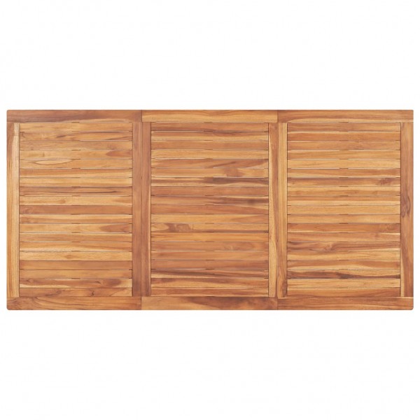 Mesa de comedor de jardín madera maciza de teca 180x90x77 cm M 5