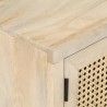 Mueble para TV madera maciza mango y caña natural 120x30x40 cm 2