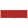 Cojín de tumbona de tela Oxford rojo 186x58x3 cm 4
