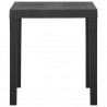 Mesa de jardim 79x65x72 cm plástico cinzento 3