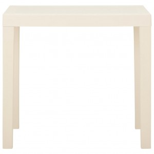Mesa de jardim 79x65x72 cm plástico branco H
