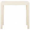 Mesa de jardim 79x65x72 cm plástico branco 2