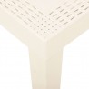Mesa de jardim 79x65x72 cm plástico branco 4