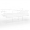 Estructura de sofá cama de metal blanco 90x200 cm 1