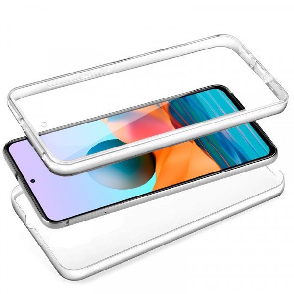 Funda COOL Silicona 3D para Xiaomi Redmi Note 10 Pro (Transparente Frontal + Trasera) M 2
