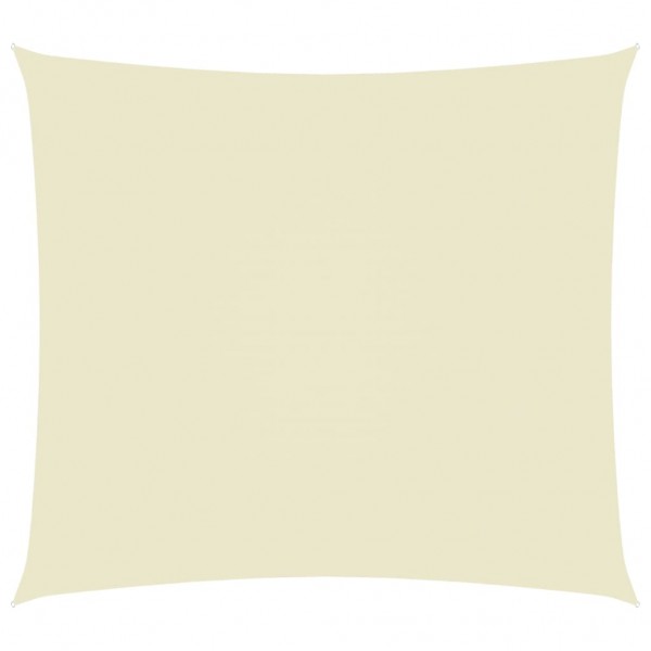 Toldo de vela rectangular de tela oxford crema 2.5x3.5 m D