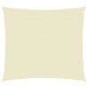 Toldo de vela rectangular de tela oxford crema 2.5x3.5 m 1