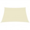 Toldo de vela rectangular de tela oxford crema 2.5x3.5 m 3