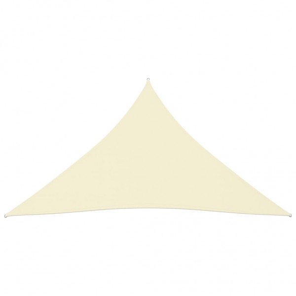 Para-sol estilo vela tecido oxford triangular 3x3x3 m cor creme M 3