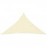 Toldo de vela triangular de tela oxford crema 4x4x4 m 3