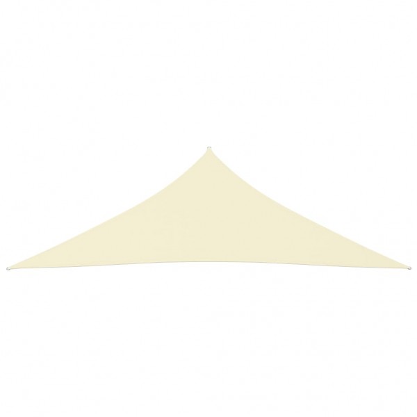 Para-sol estilo vela tecido oxford triangular 4x4x5.8 m creme M 3