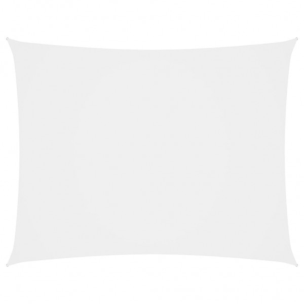 Toldo de vela rectangular de tela oxford blanco 2x4 m D