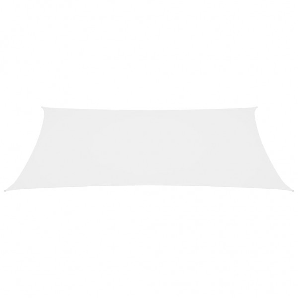 Toldo de vela rectangular tela oxford blanco 5x8 m M 3
