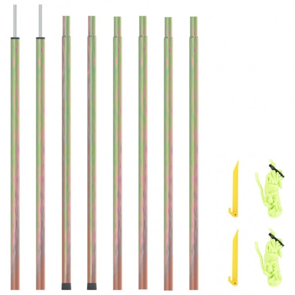 Postes de toldo de vela 2 uds acero galvanizado 250 cm D