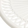 Mesa de jardim 62x62x65 cm alumínio fundido branco 4