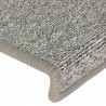 Alfombras de peldaños de escalera 15uds blanco y gris 65x21x4cm 5