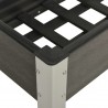 Canteiro elevado de jardim 75x40x75 cm WPC cinzento 4