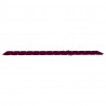 Cojín de tumbona de tela Oxford rojo tinto 200x50x3 cm 5