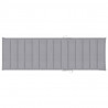 Cojín de tumbona de tela Oxford gris 200x70x3 cm 3