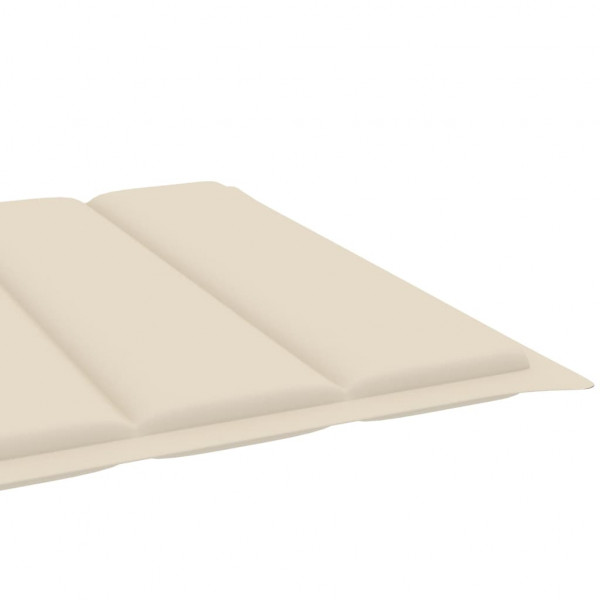 Almofadão p/ espreguiçadeira 200x70x3 cm tecido oxford creme M 5
