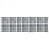 Cojín de tumbona de tela Oxford a cuadros gris 200x70x3 cm 3