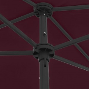 Guarda-sol de praia 180x120 cm bordô H