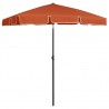 Guarda-sol de praia 180x120 cm terracotta 1